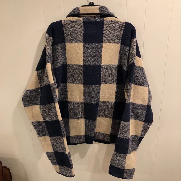 Black & Tan Plaid Cabin Fever Coat, Size XL - Picture 5 of 8